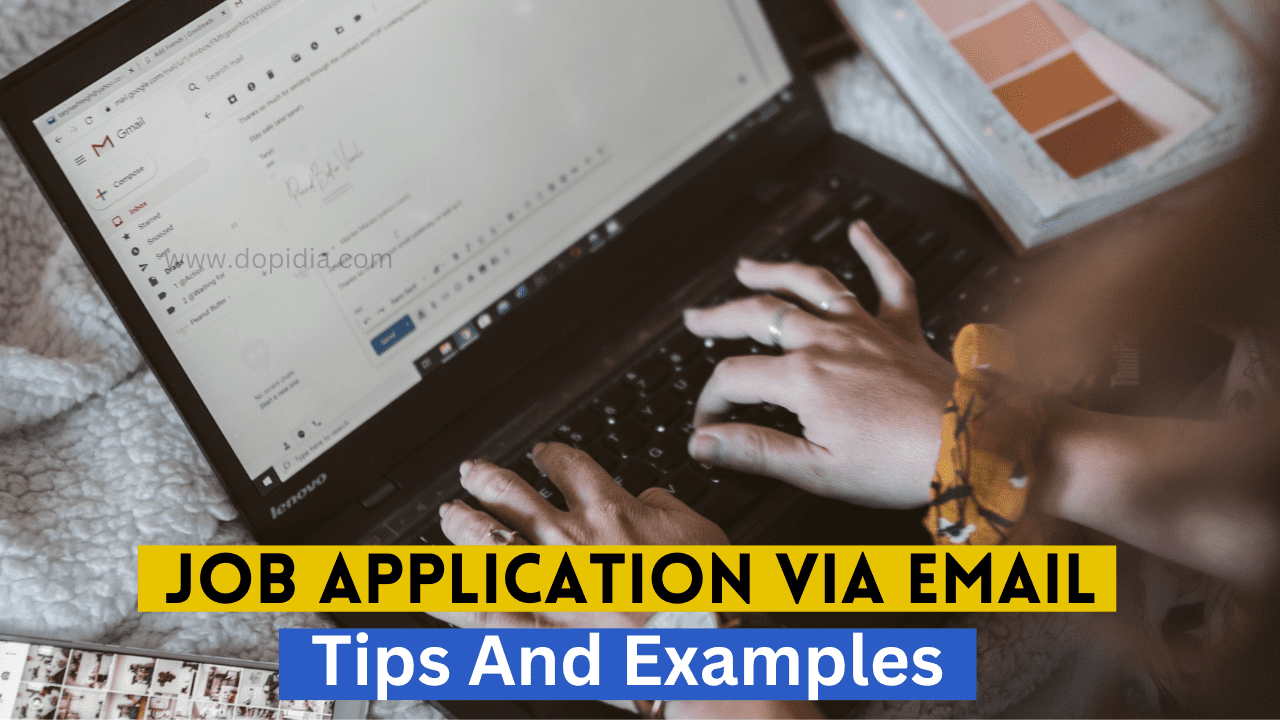 Send a job application via email - tips and examples